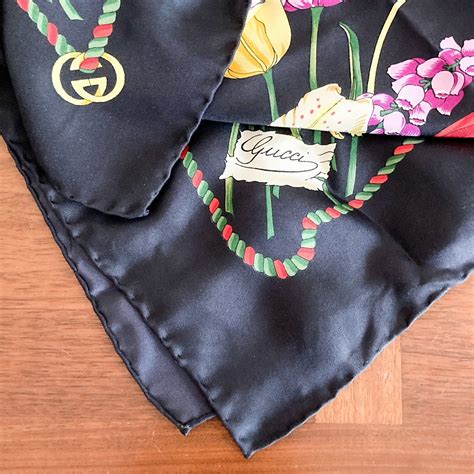 silk bandana gucci|original Gucci silk scarf.